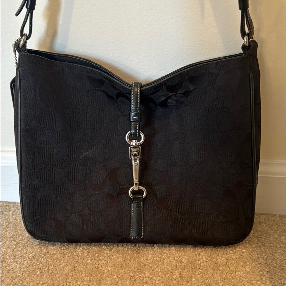 Vintage Elegant Black Coach Bag